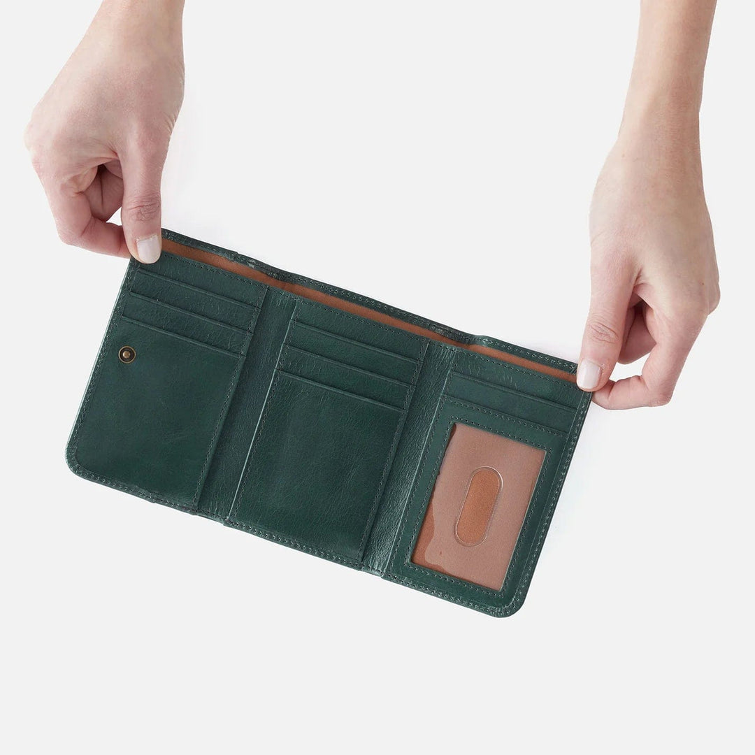 Hobo Bags Jill Mini Trifold Wallet - Sage Leaf