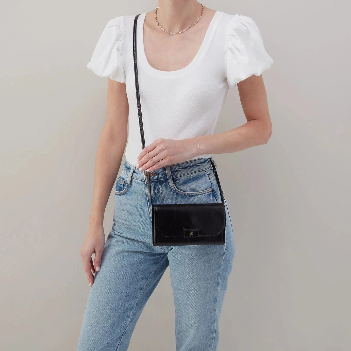 Hobo Bags Romy Wallet Crossbody - Black