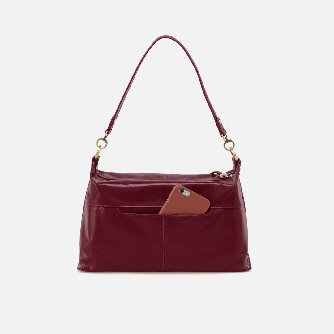 Hobo Fashion Avon Shoulder Bag - Polished Leather | Saddleberry