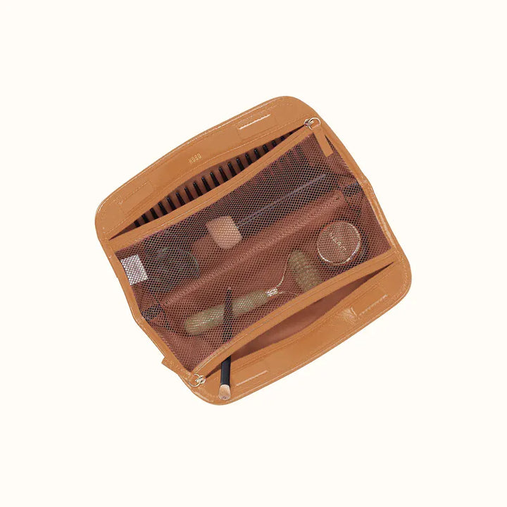 Hobo Fashion Beauty Brush Case - Polished Leather | Natural