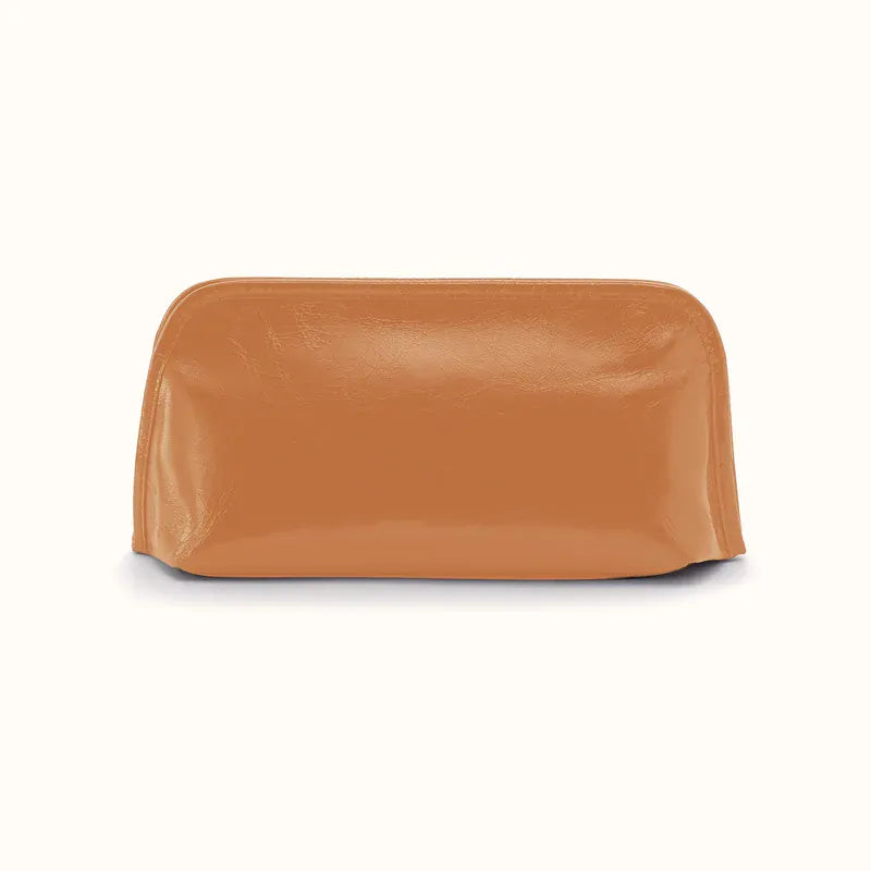 Hobo Fashion Beauty Brush Case - Polished Leather | Natural