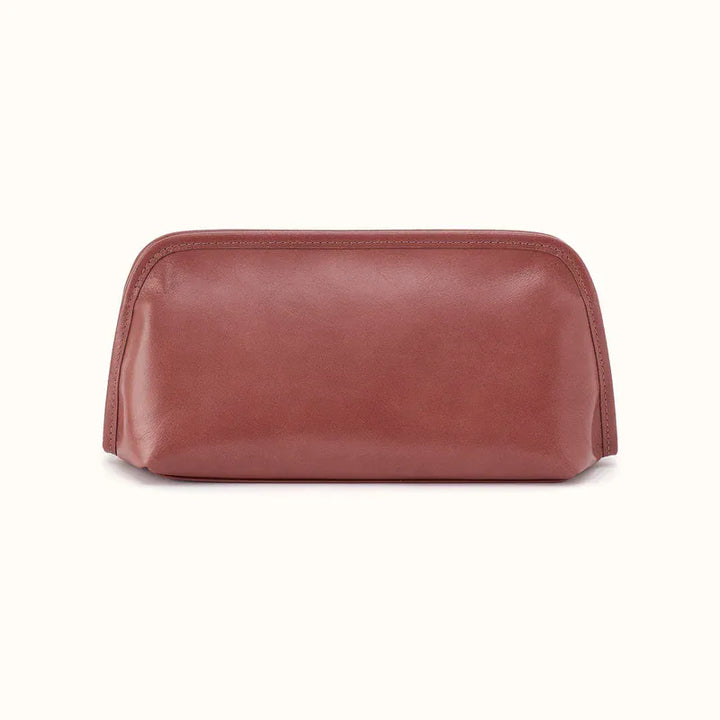 Hobo Fashion Beauty Brush Case - Polished Leather | Rosewood