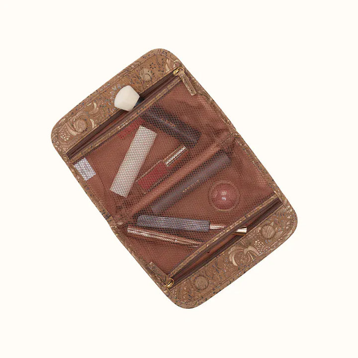 Hobo Fashion Beauty Cosmetic Pouch - Printed Leather | Mink Folklore