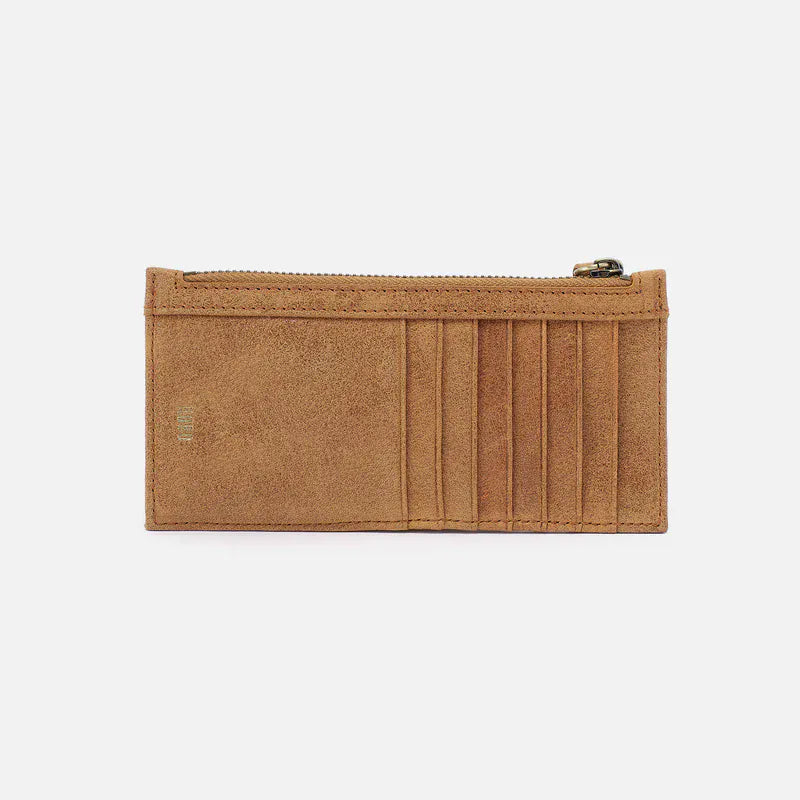 Hobo Fashion Carte Card Case - Buffed Leather | Whiskey