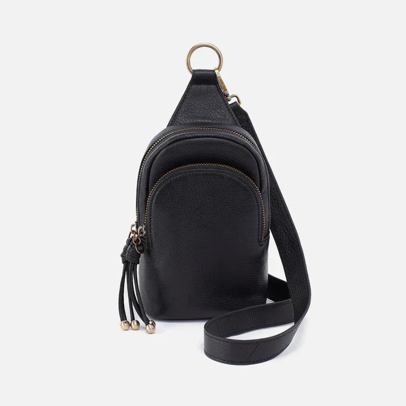 Hobo Fashion Cass Small Sling - Pebbled Leather | Black
