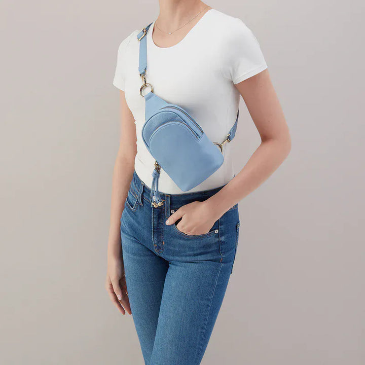 Hobo Fashion Cass Small Sling - Pebbled Leather | Seabreeze