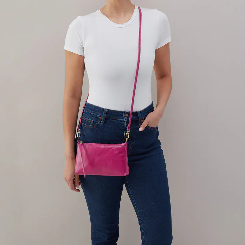 Hobo Fashion Darcy Carry-All Crossbody - Polished Leather | Cactus Flower