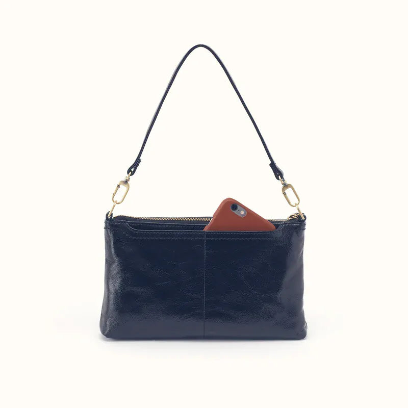 Hobo Fashion Darcy Crossbody - Polished Leather | Ink Navy