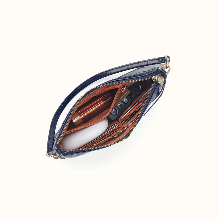 Hobo Fashion Darcy Crossbody - Polished Leather | Ink Navy