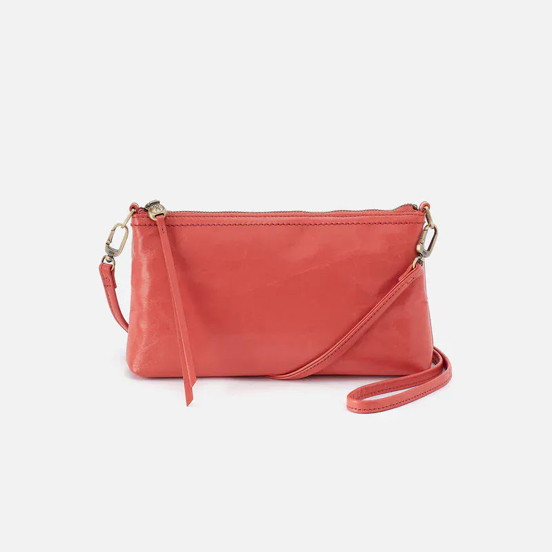 Hobo Fashion Darcy Crossbody - Polished Leather | Pink Mirage