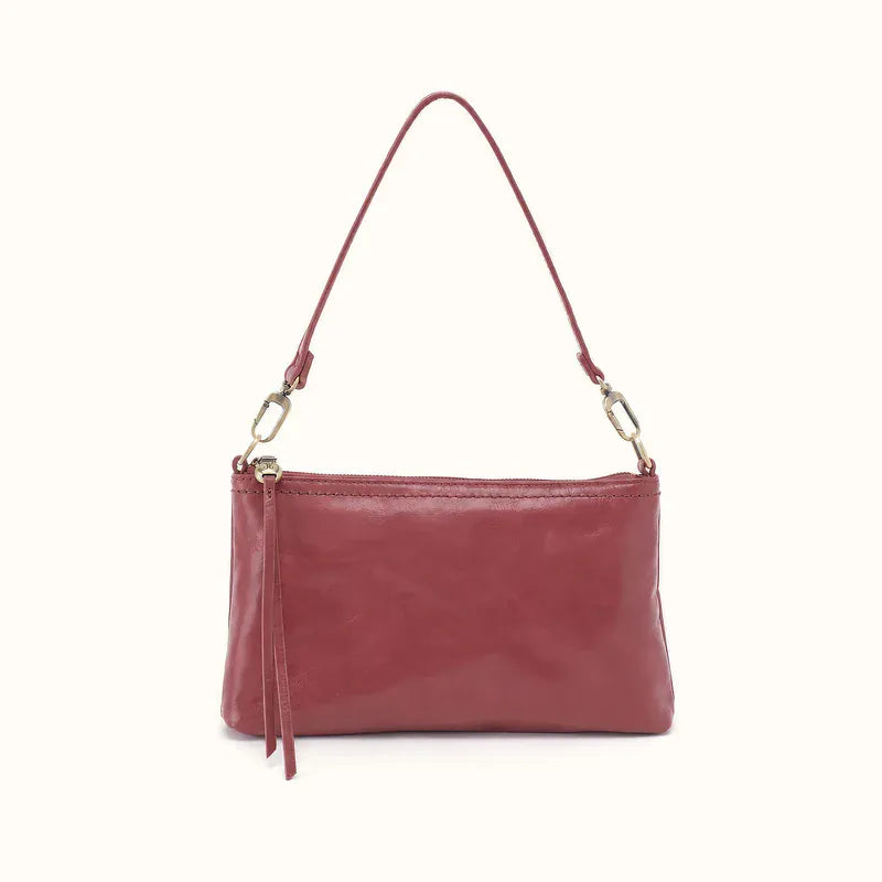 Hobo Fashion Darcy Crossbody - Polished Leather | Rosewood