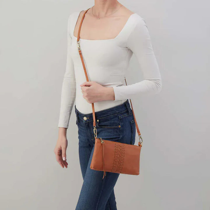 Hobo Fashion Darcy Crossbody - Washed Leather | Harvest Wheat