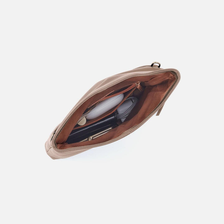 Hobo Fashion Draft Crossbody - Pebbled Leather | Warm Adobe