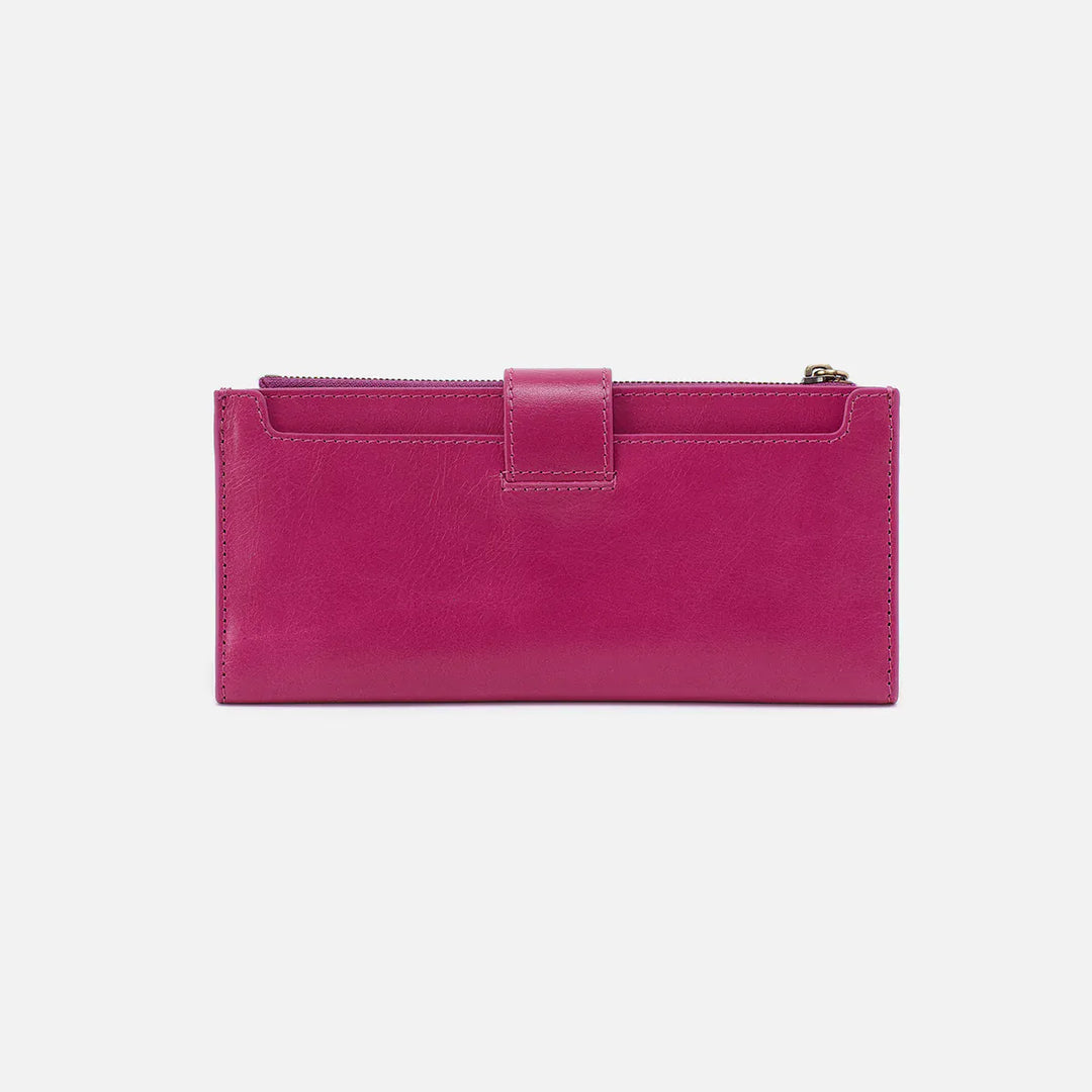 Hobo Fashion Dunn Continental Wallet - Polished Leather | Cactus Flower