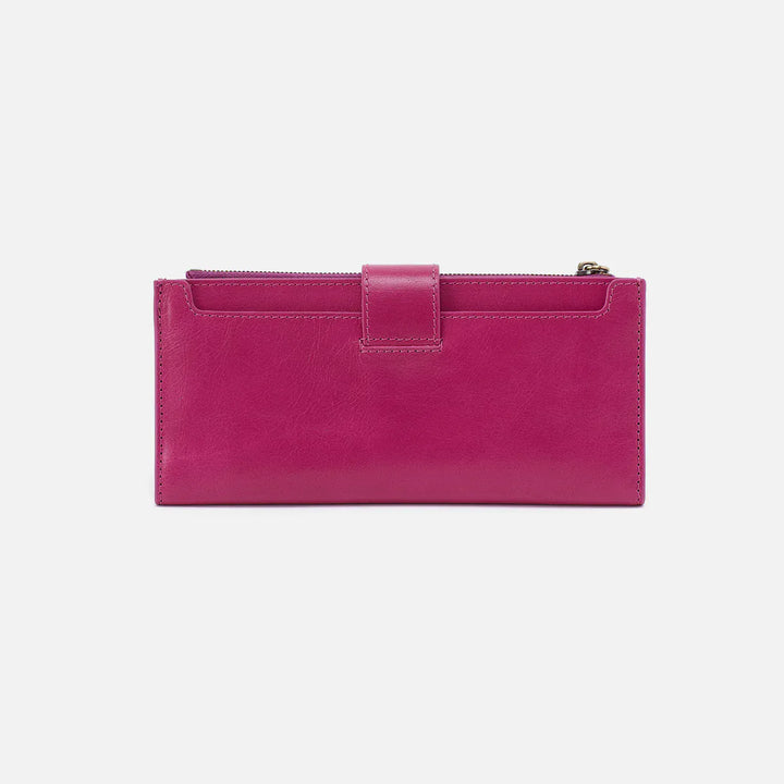Hobo Fashion Dunn Continental Wallet - Polished Leather | Cactus Flower