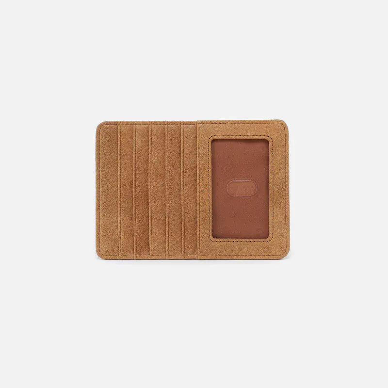 Hobo Fashion Euro Slide Card Case - Buffed Leather | Whiskey