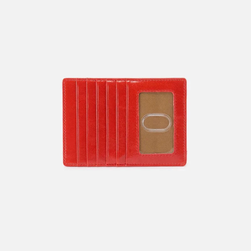 Hobo Fashion Euro Slide Card Case - Grenadine