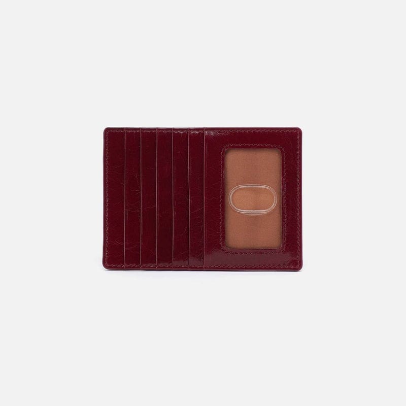 Hobo Fashion Euro Slide Card Case - Polished Leather | Saddleberry