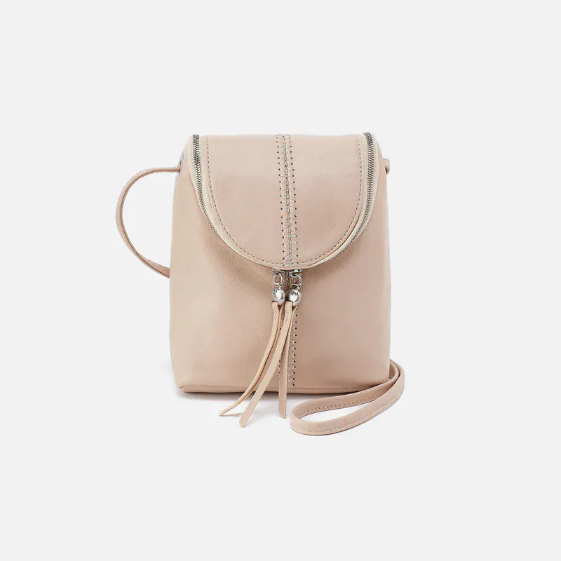 Hobo Fashion Fern Crossbody - Pebbled Leather | Stonewash