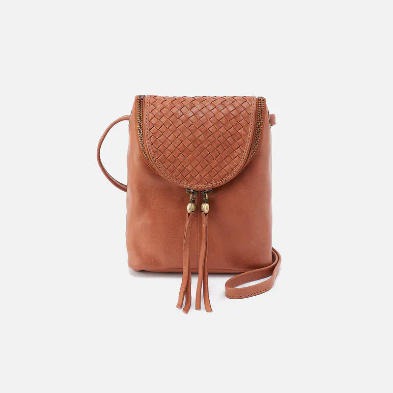 Hobo Fashion Fern Crossbody - Washed Leather | Harvest Wheat