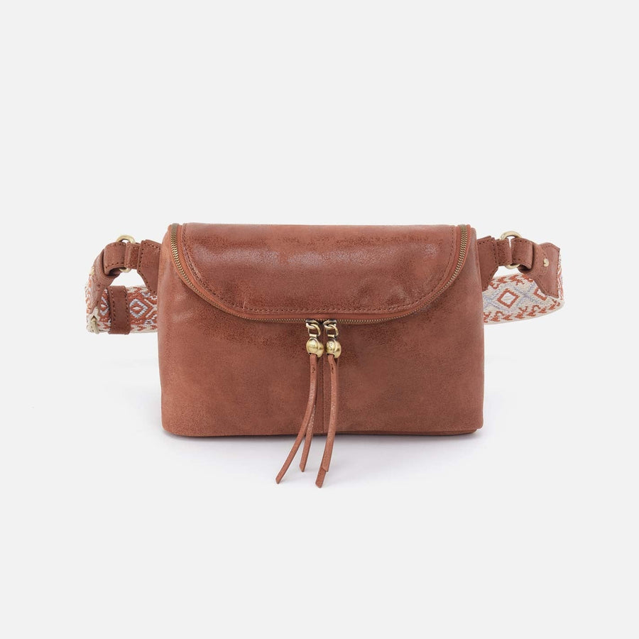 Hobo Fashion Fern Large Belt Bag - Buffed Leather | Burnished Saddle