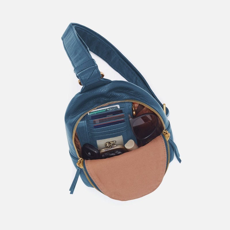 Hobo Fashion Fern Sling - Pebbled Leather | Peacock Feather