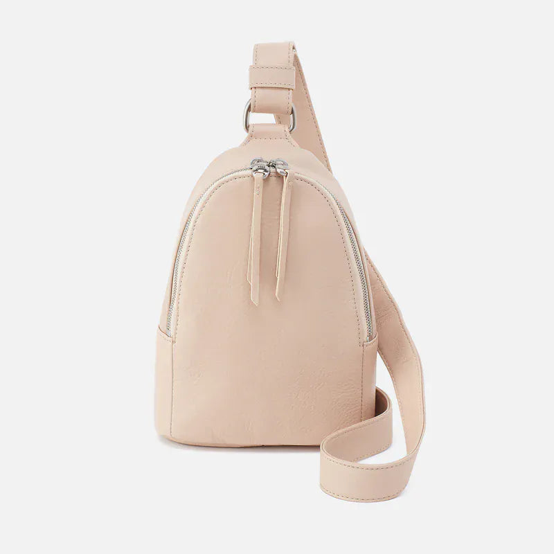 Hobo Fashion Fern Sling - Pebbled Leather | Stonewash