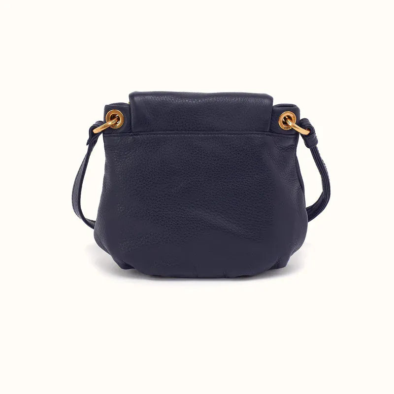 Hobo Fashion Fern Zip-Flap Crossbody - Pebbled Leather | Ink Navy