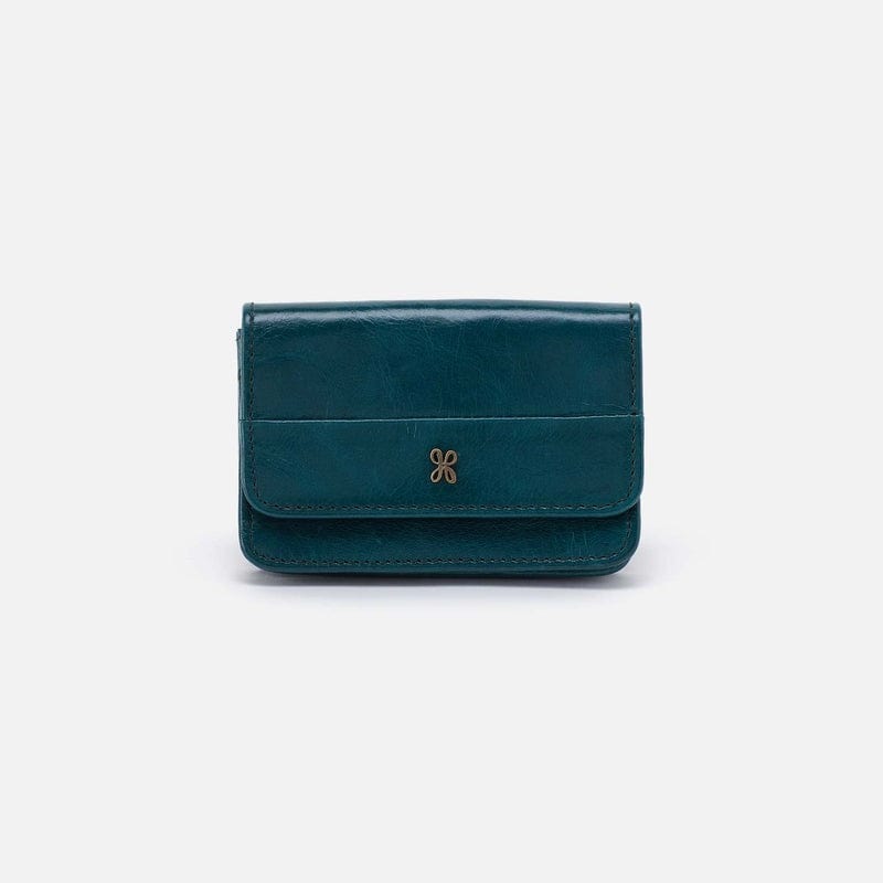 Hobo Fashion Jill Flap Card Case - Polished Leather | Wild Bluegrass