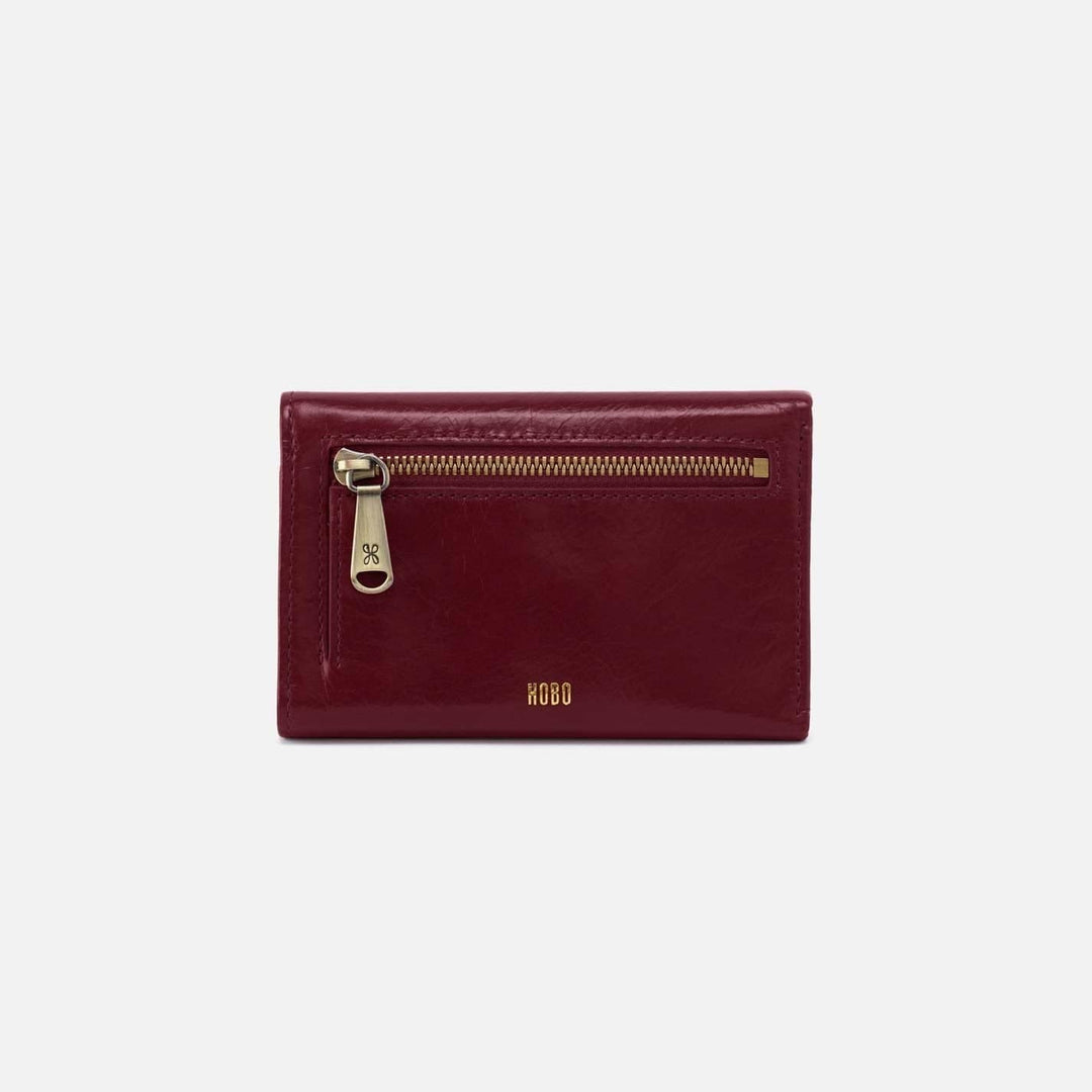 Hobo Fashion Jill Trifold Wallet - Polished Leather | Saddleberry