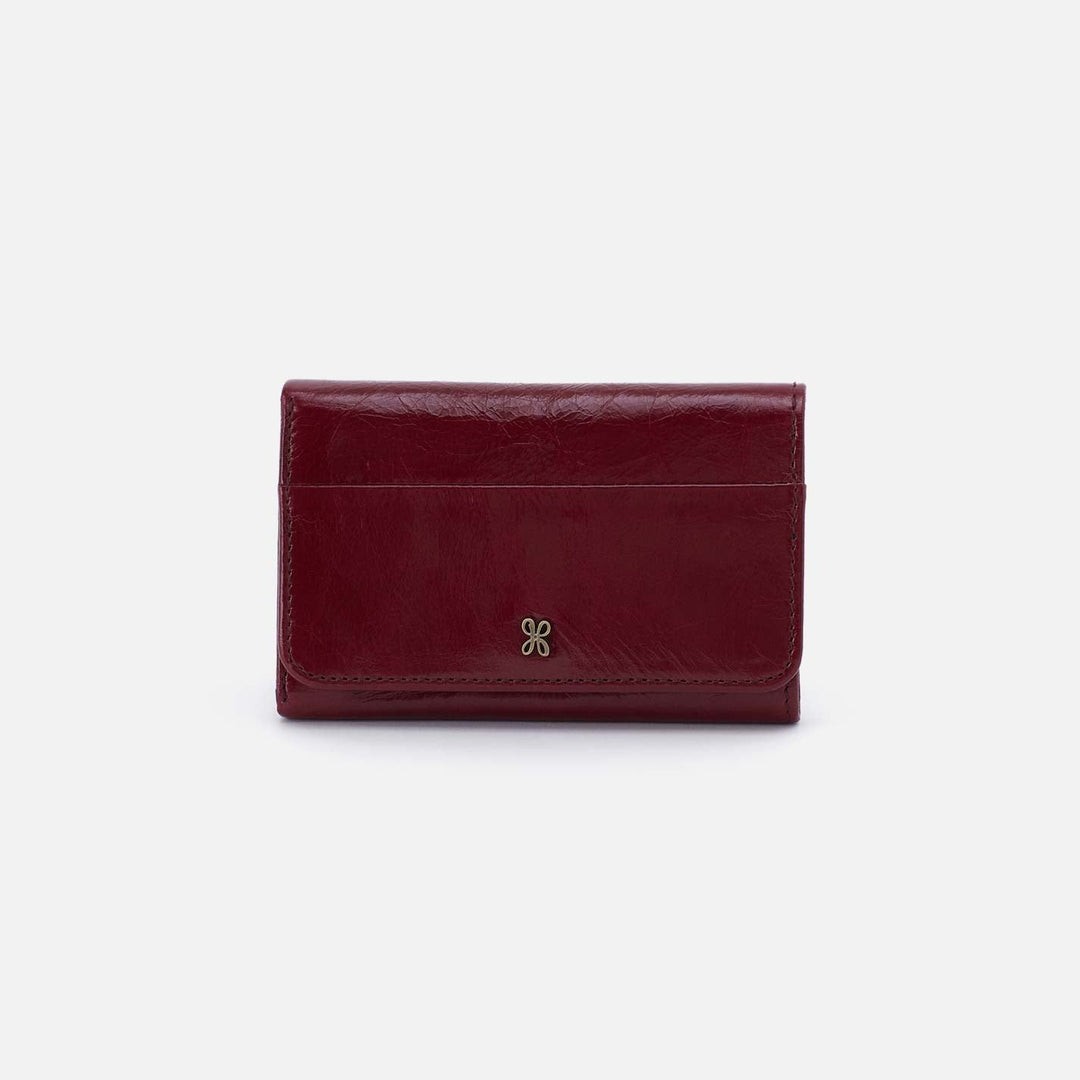 Hobo Fashion Jill Trifold Wallet - Polished Leather | Saddleberry