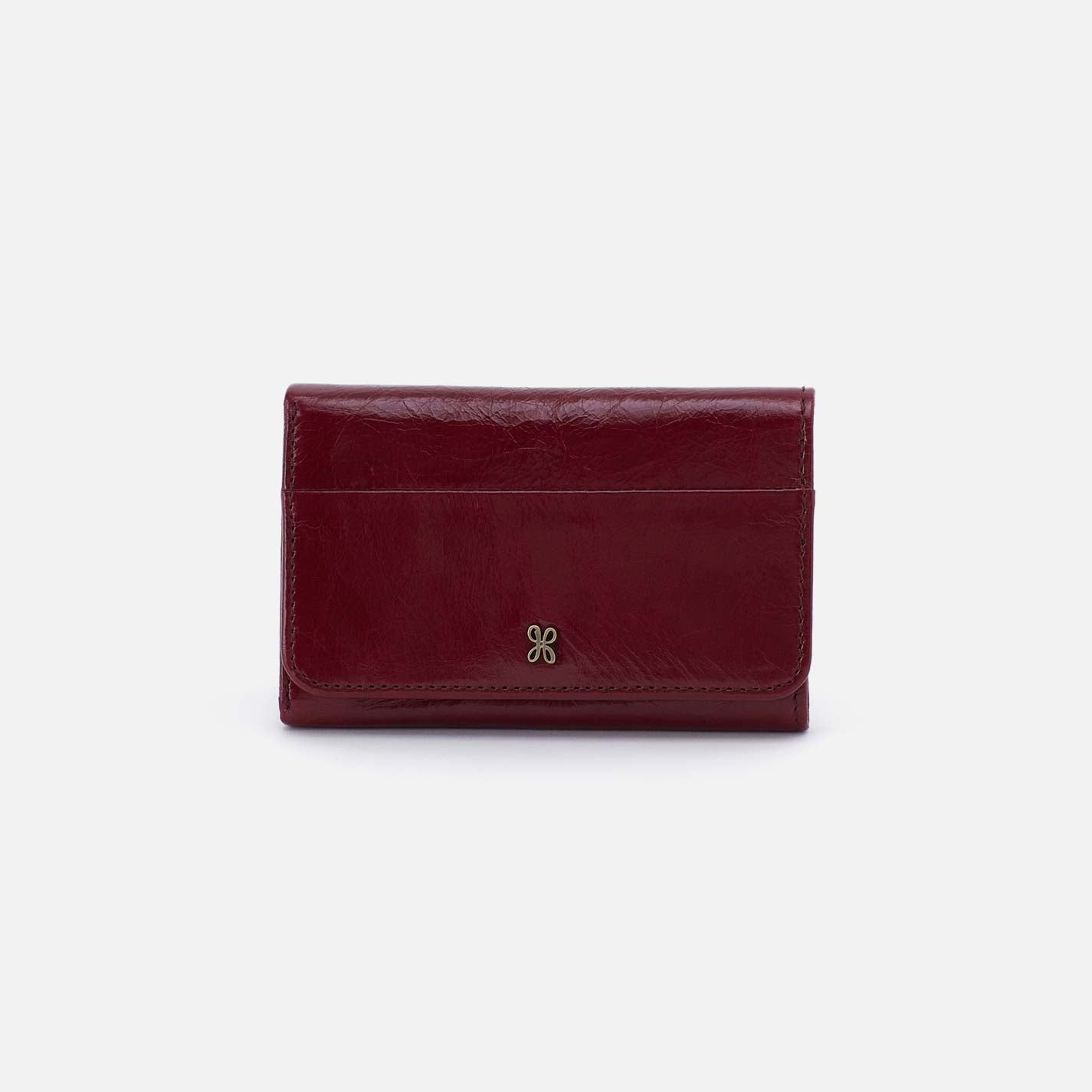 Hobo Fashion Jill Trifold Wallet - Polished Leather | Saddleberry