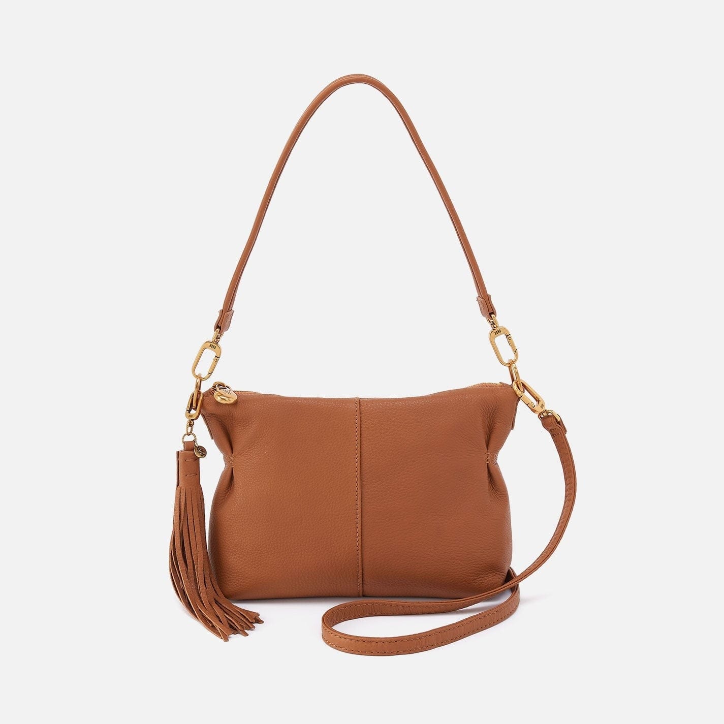 Hobo Fashion Kori Crossbody Bag - Pebbled Leather | Warm Honey