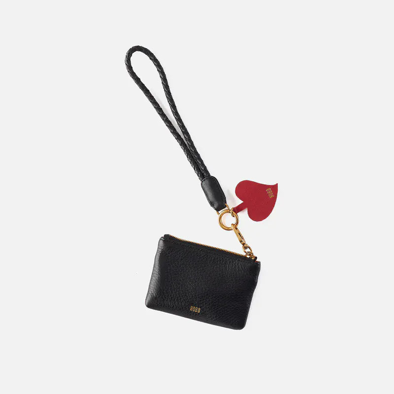 Hobo Fashion Lasso Phone Wristlet - Pebbled Leather | Black