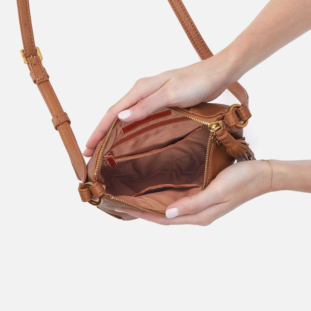 Hobo Fashion Lexi Crossbody - Pebbled Leather | Warm Honey