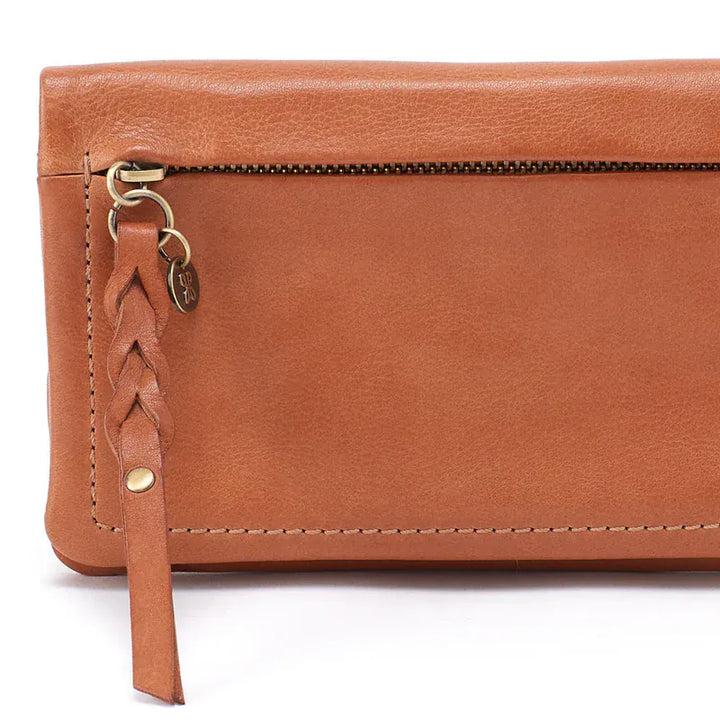 Hobo Fashion Lumen Continental Wallet - Washed Leather | Harvest Wheat