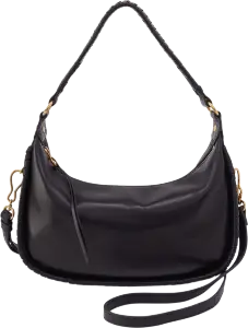 Hobo Fashion Mia Crescent Hobo Bag - Smooth Leather | Black