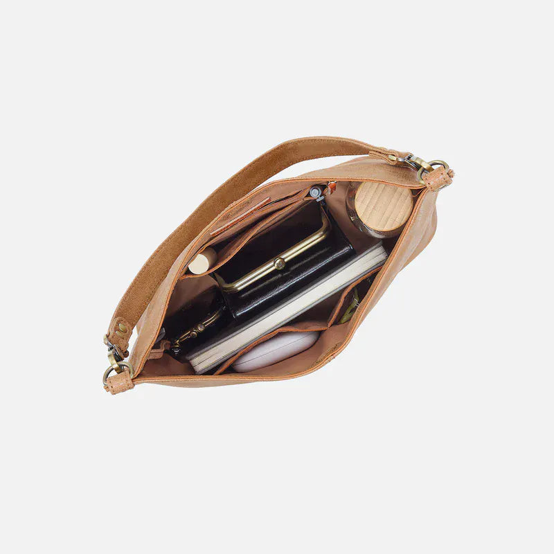 Hobo Fashion Pier Shoulder Bag - Buffed Leather | Whiskey