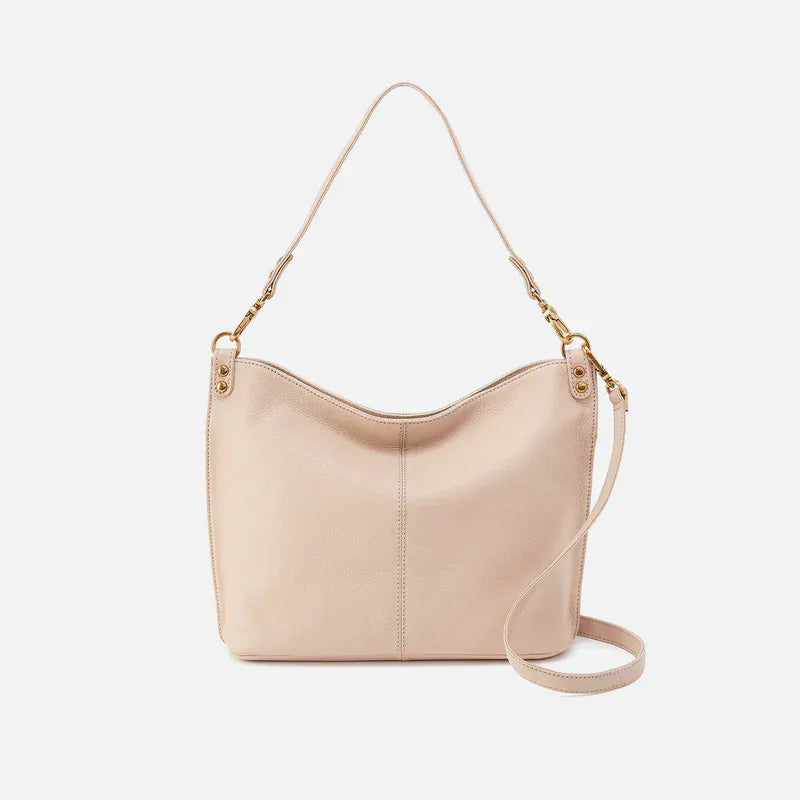Hobo Fashion Pier Shoulder Bag - Pebbled Leather | Stonewash