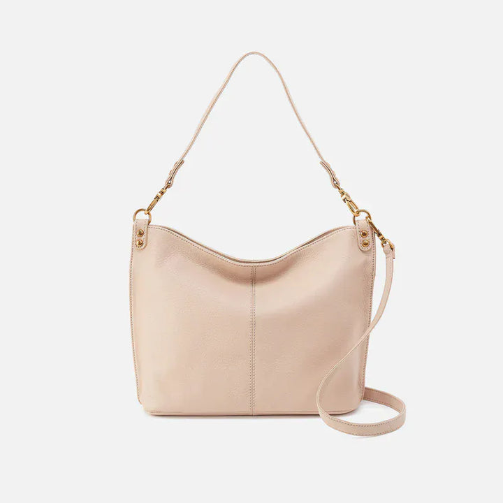 Hobo Fashion Pier Shoulder Bag - Pebbled Leather | Stonewash