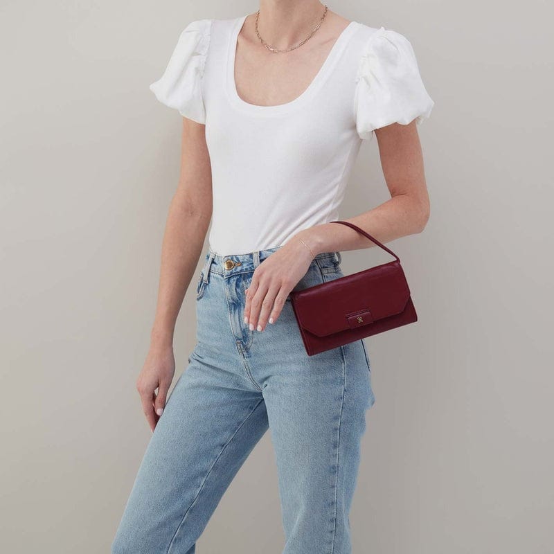 Hobo Fashion Romy Wallet Crossbody - Polished Leather | Saddleberry