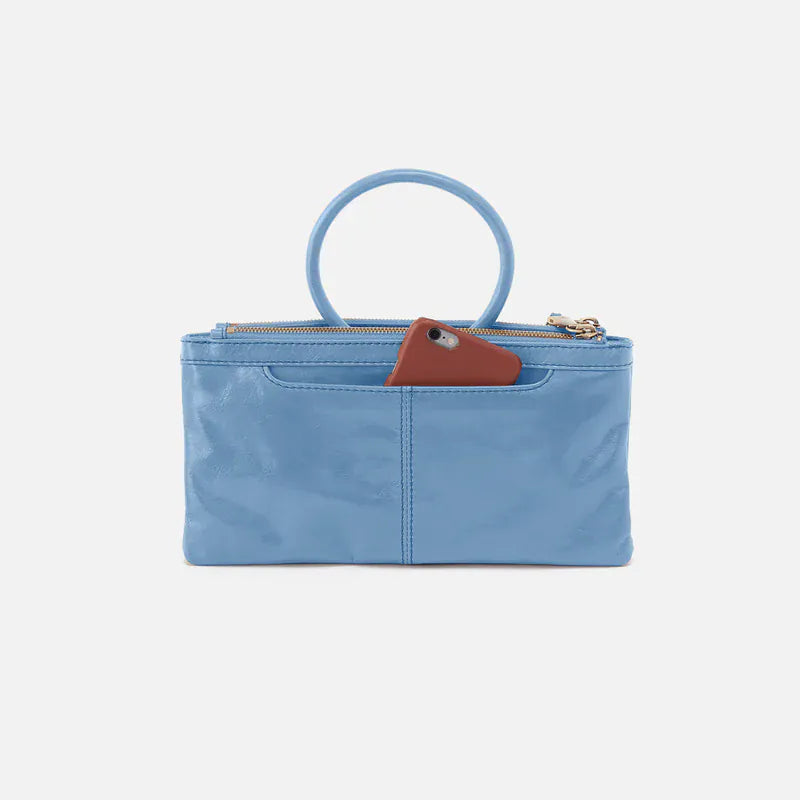 Hobo Fashion Sable Crossbody - Polished Leather | Faded Denim