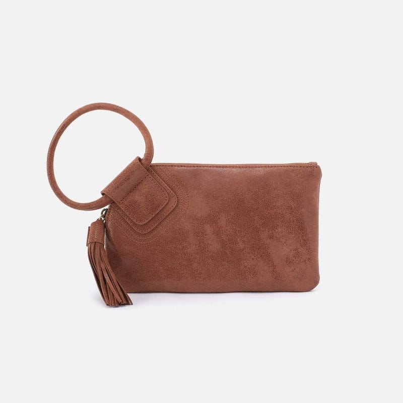 Hobo Fashion Sable Wristlet - Buffed Leather | Burnished Saddle