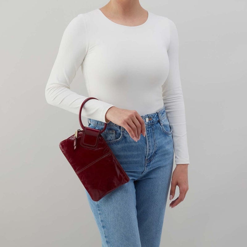 Hobo Fashion Sable Wristlet - Polished Leather | Saddleberry