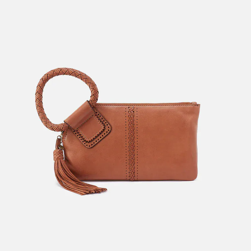 Hobo Fashion Sable Wristlet - Washed Leather | Harvest Wheat