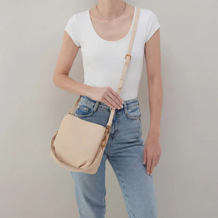 Hobo Fashion Starr Convertible Shoulder Bag - Pebbled Leather | Stonewash