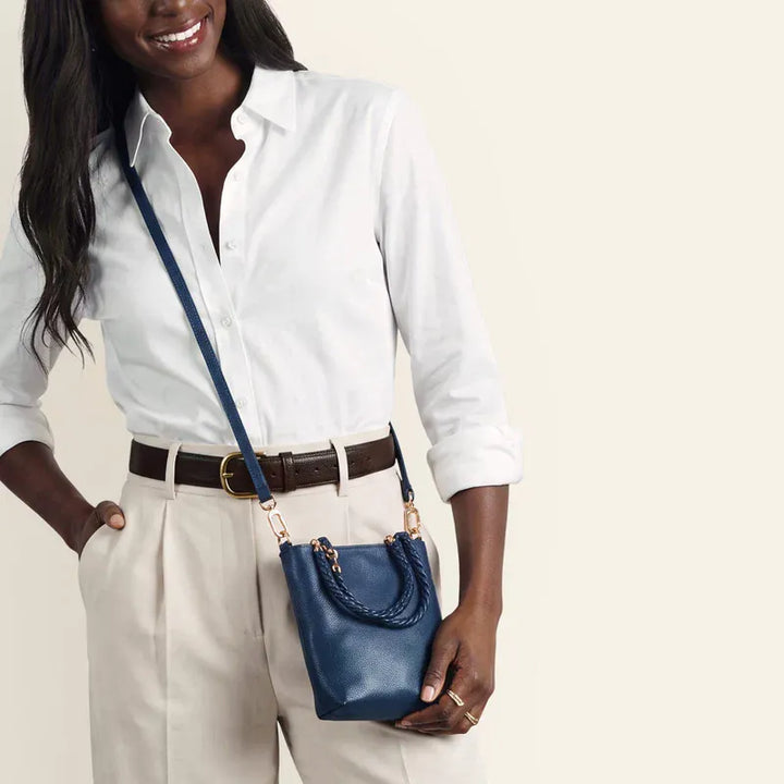 Hobo Fashion Tennessee Mini Bag - Pebbled Leather | Ink Navy