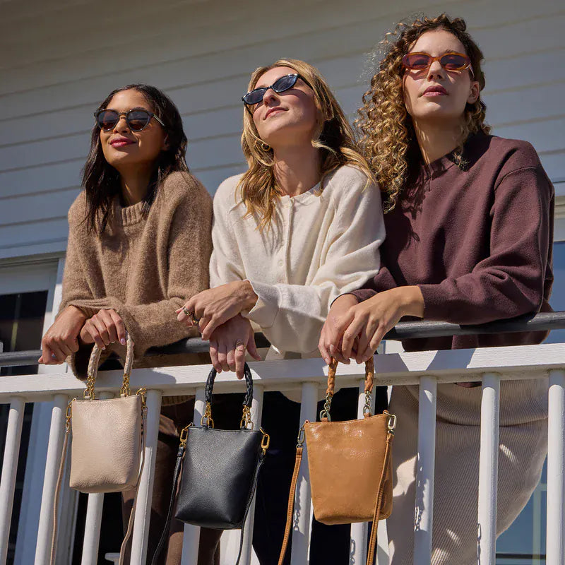 Hobo Fashion Tennessee Mini Bag - Pebbled Leather | Stonewash