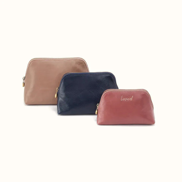 Hobo Fashion Tri-Pouch - Polished Leather
