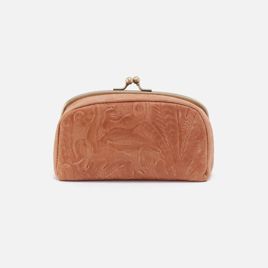 Hobo Pouch Save Face Frame Pouch - Saddle Tooled Emboss